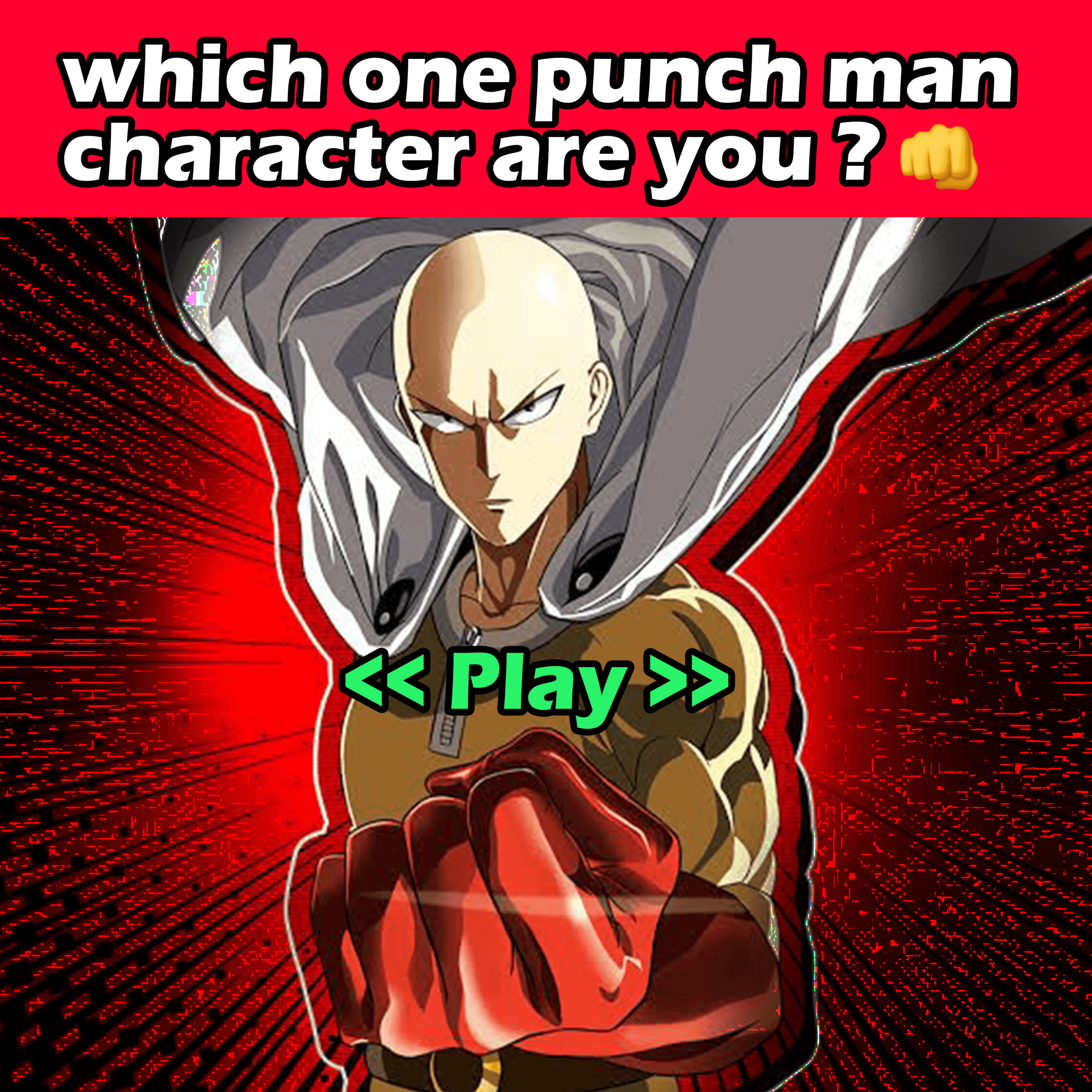 Um quiz BOM de One Punch Man!